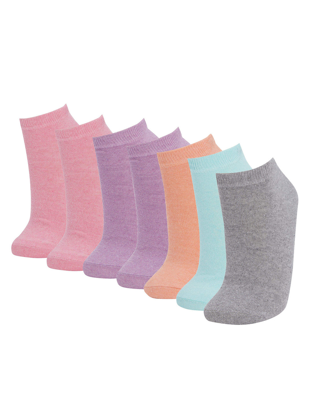 

DeFacto Women Pink Pack of 7 Low-Cut Lightweight Socks