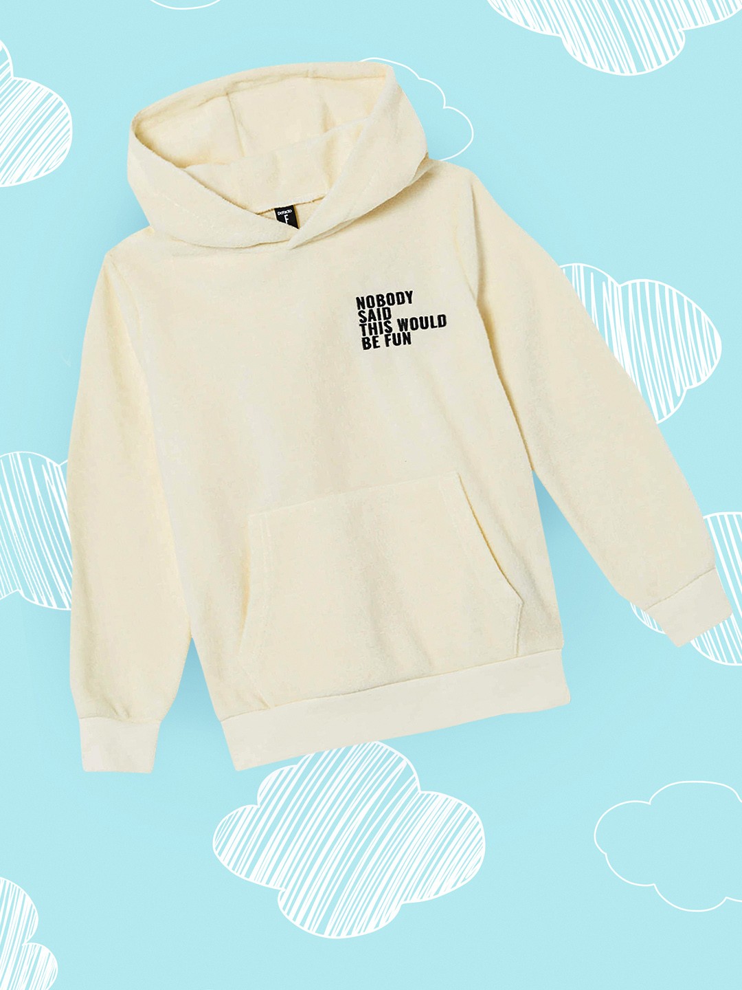 

DeFacto Boys Off-White Hooded Fleece Sweatshirt