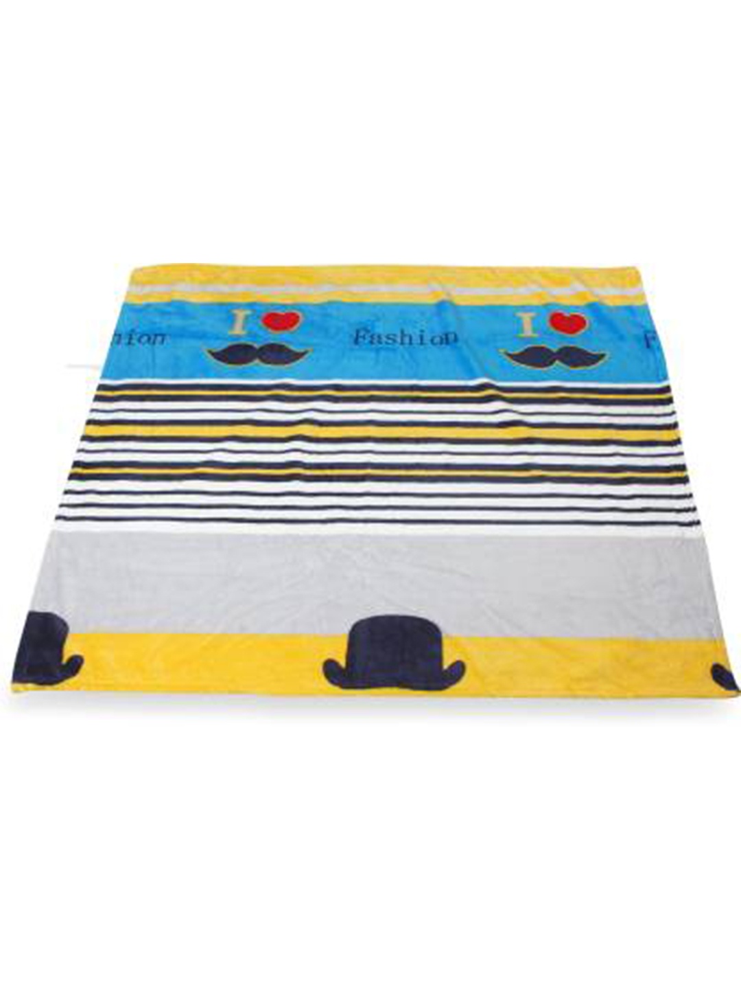 

Butterthief Blue & Yellow Cartoon Characters Microfiber Mild Winter 233 GSM Single Bed Blanket