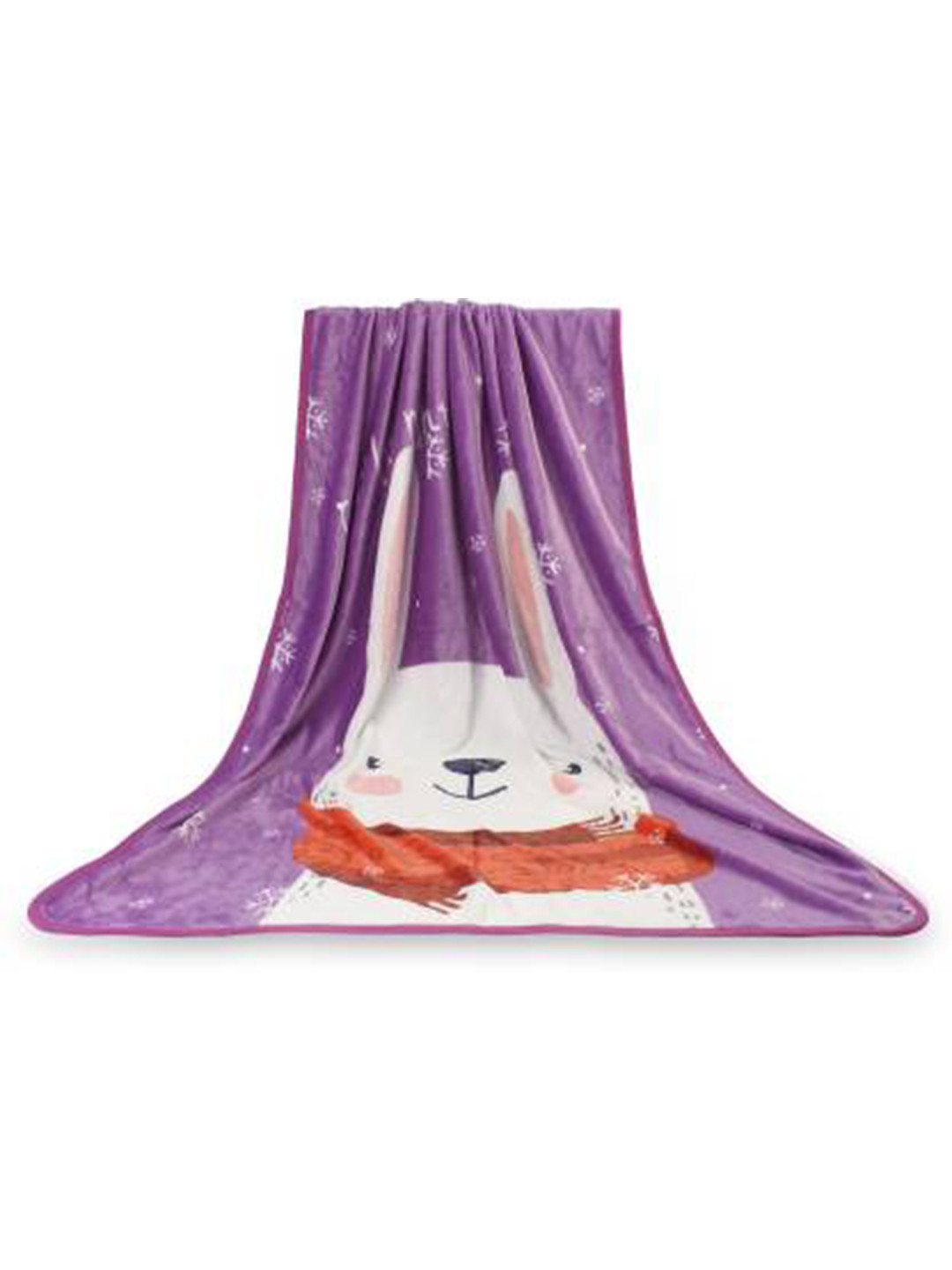 

Butterthief Purple & White Cartoon Characters Microfiber Mild Winter 233 GSM Single Bed Blanket