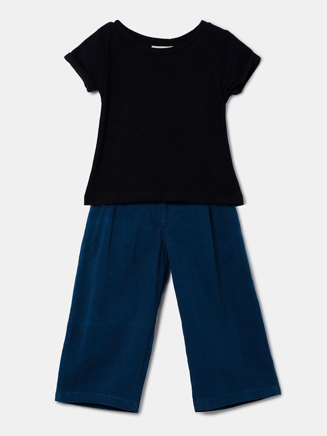 

Hopscotch Girls Blue & Black Top with Trousers