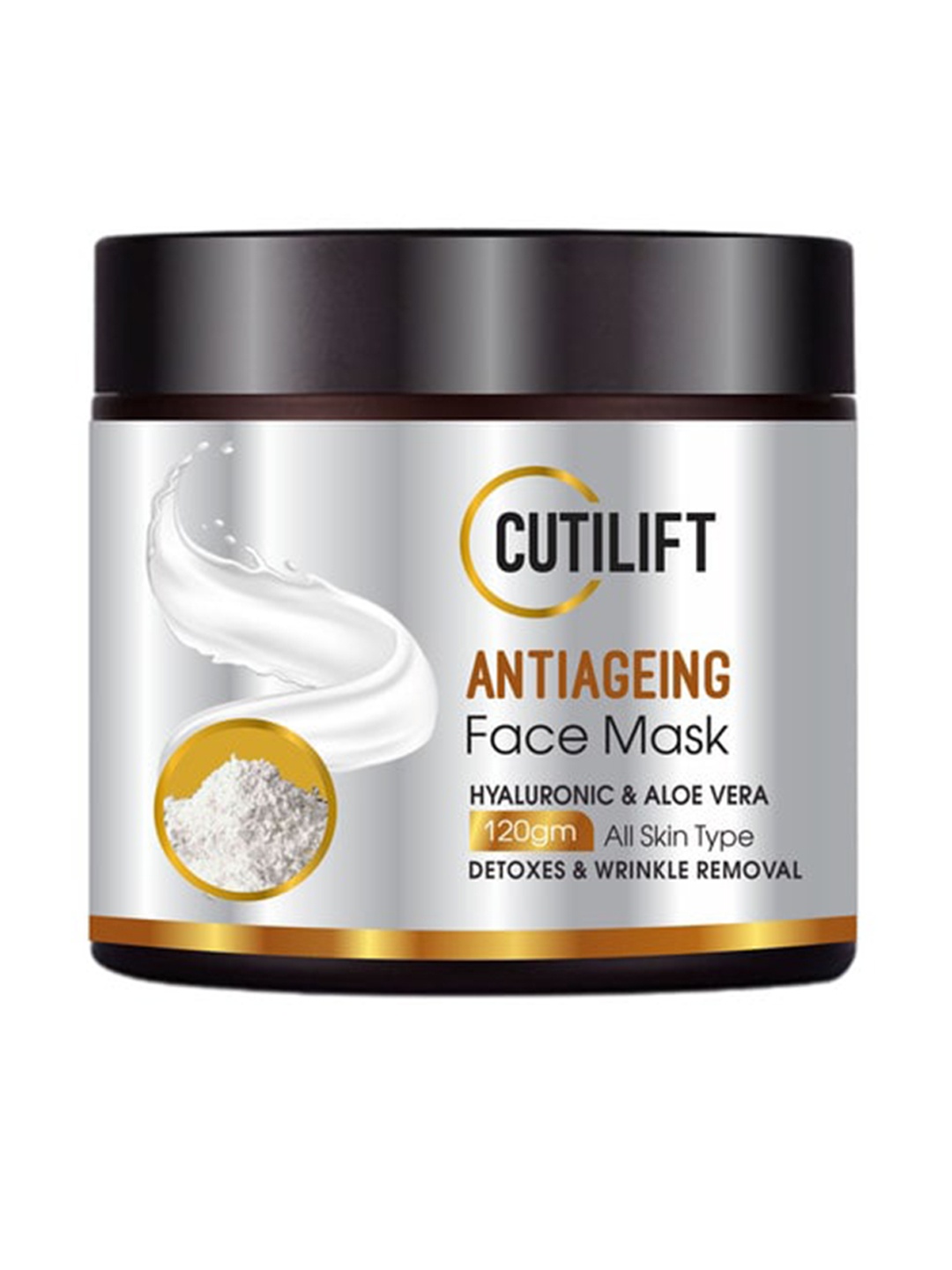 

CUTILIFT Anti ageing Face Mask With Hyaluronic Acid & Aloe Vera120 gm, Assorted