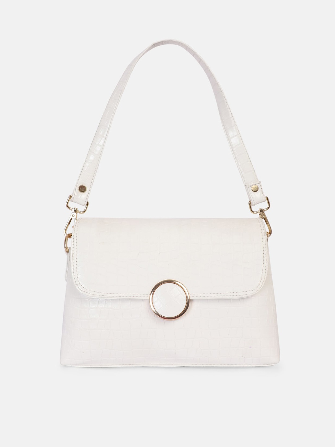 

Bagsy Malone White Textured PU Structured Satchel