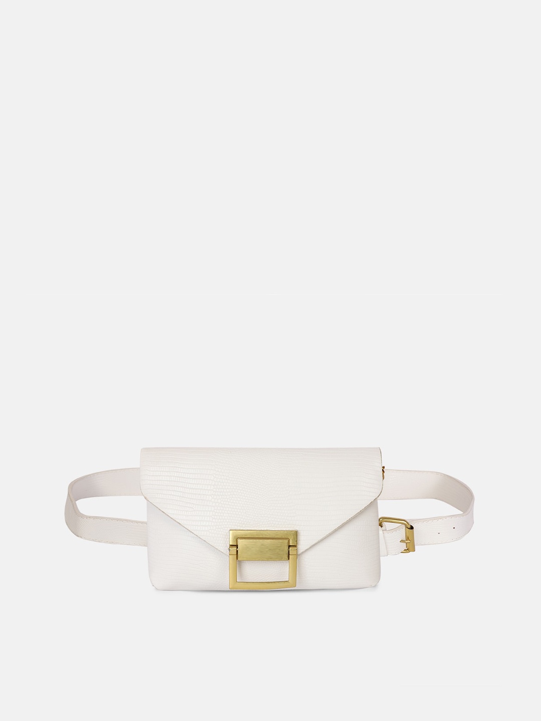

Bagsy Malone White PU Structured Sling Bag with Tasselled