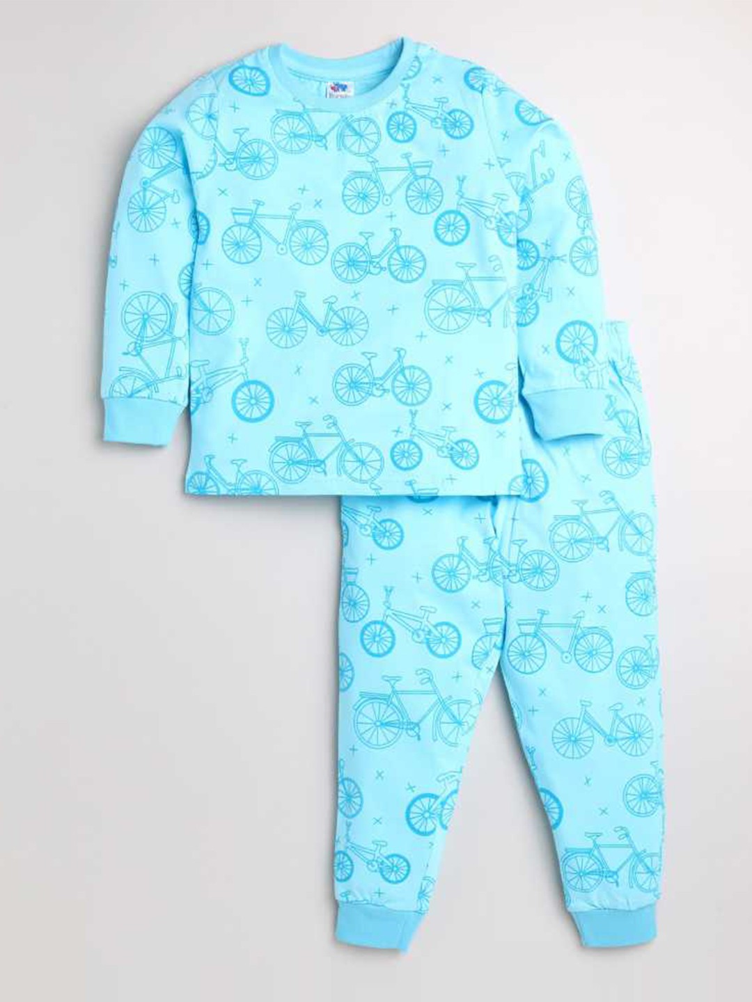 

Dear to Dad Boys Blue Printed Night suit