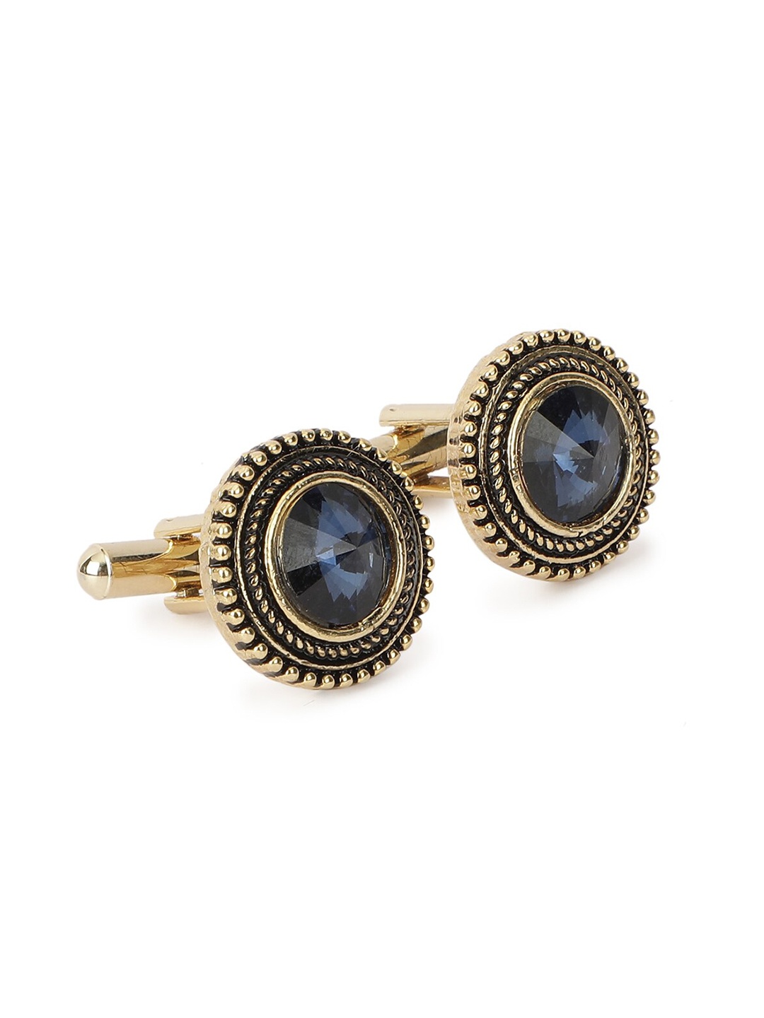 

Alvaro Castagnino Gold-Toned & Blue Cufflink
