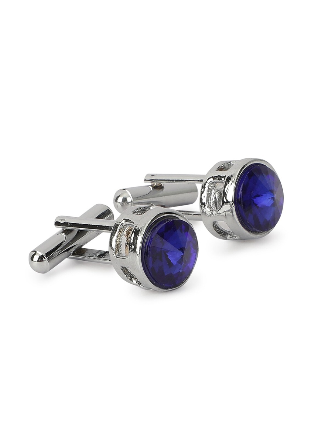 

Alvaro Castagnino Men Blue Solid Round Cufflinks