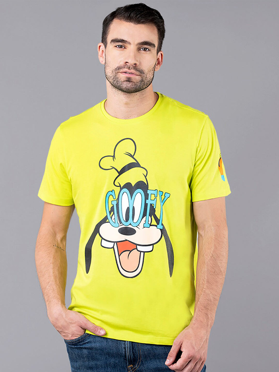 

Free Authority Men Green Printed T-shirt