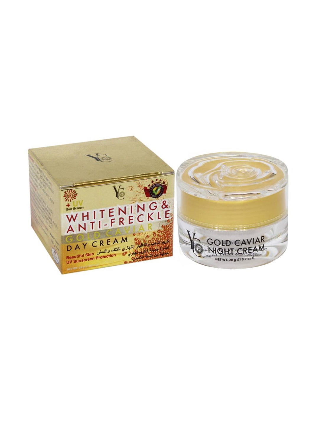 

Yc Whitening Gold Caviar Day Cream 20gm, White