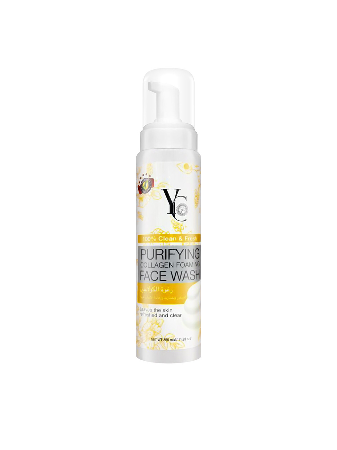 

Yc Clean and Fresh Purifying Collagen Foaming Face Wash- 350ml, White
