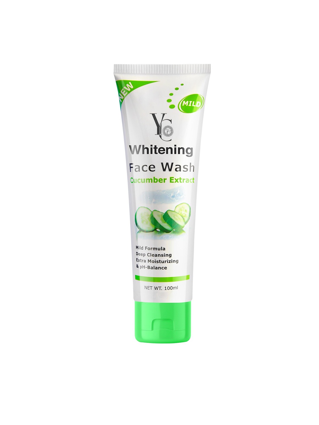 

YC Whitening Face Wash Cucumber Extract (YC230), 100ml, White