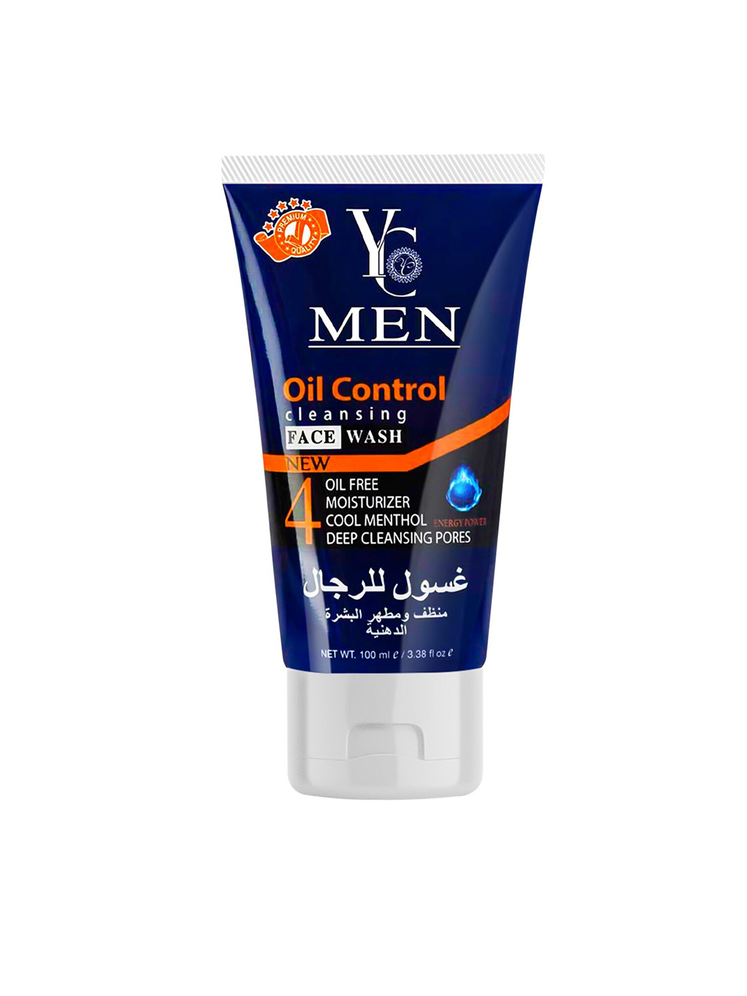 

Yc Men Oil Control Cleansing Face Wash 100ml, White