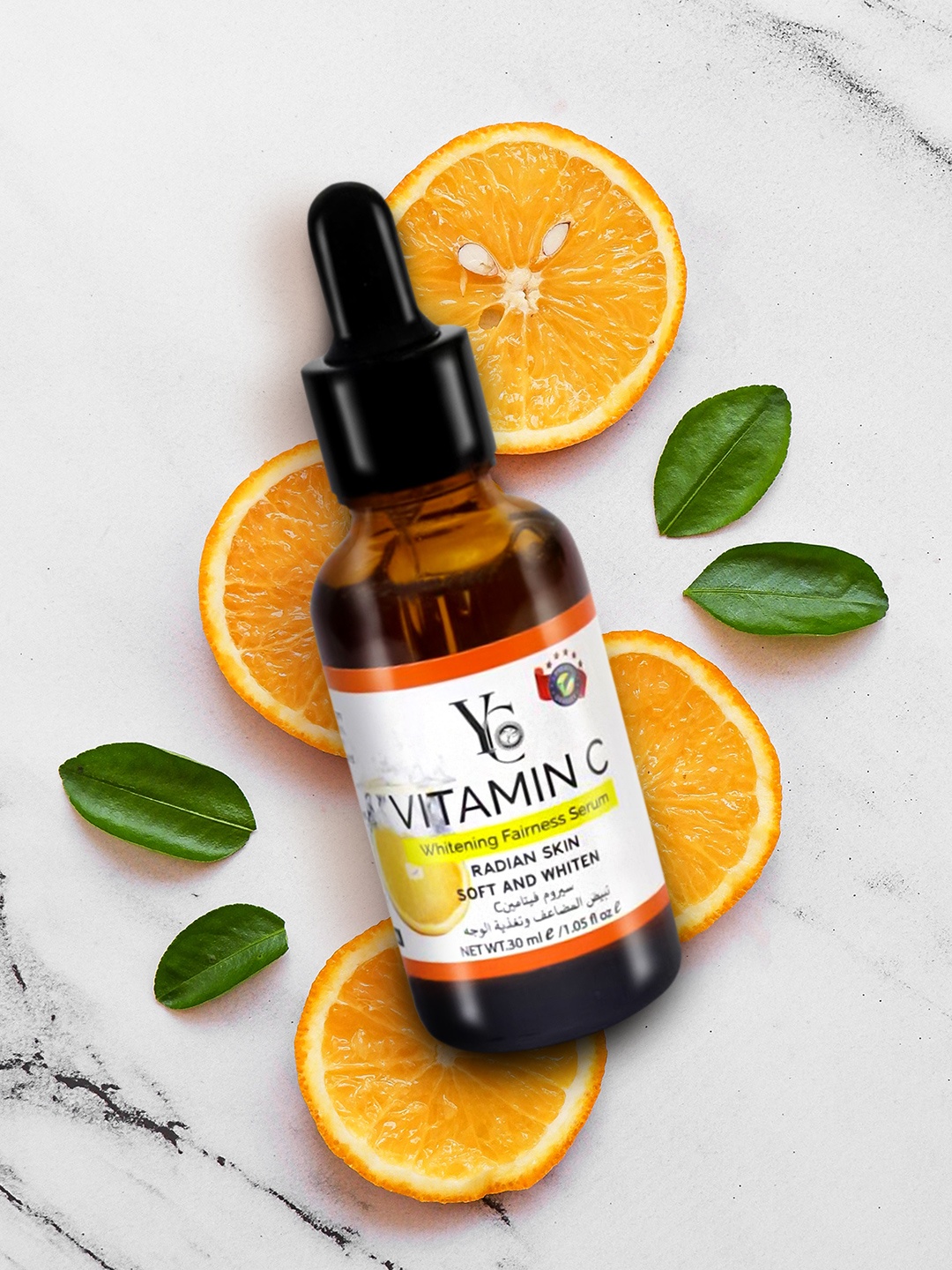 

YC Whitening Fairness Vitamin C Serum (YC626) - 30 ml, White