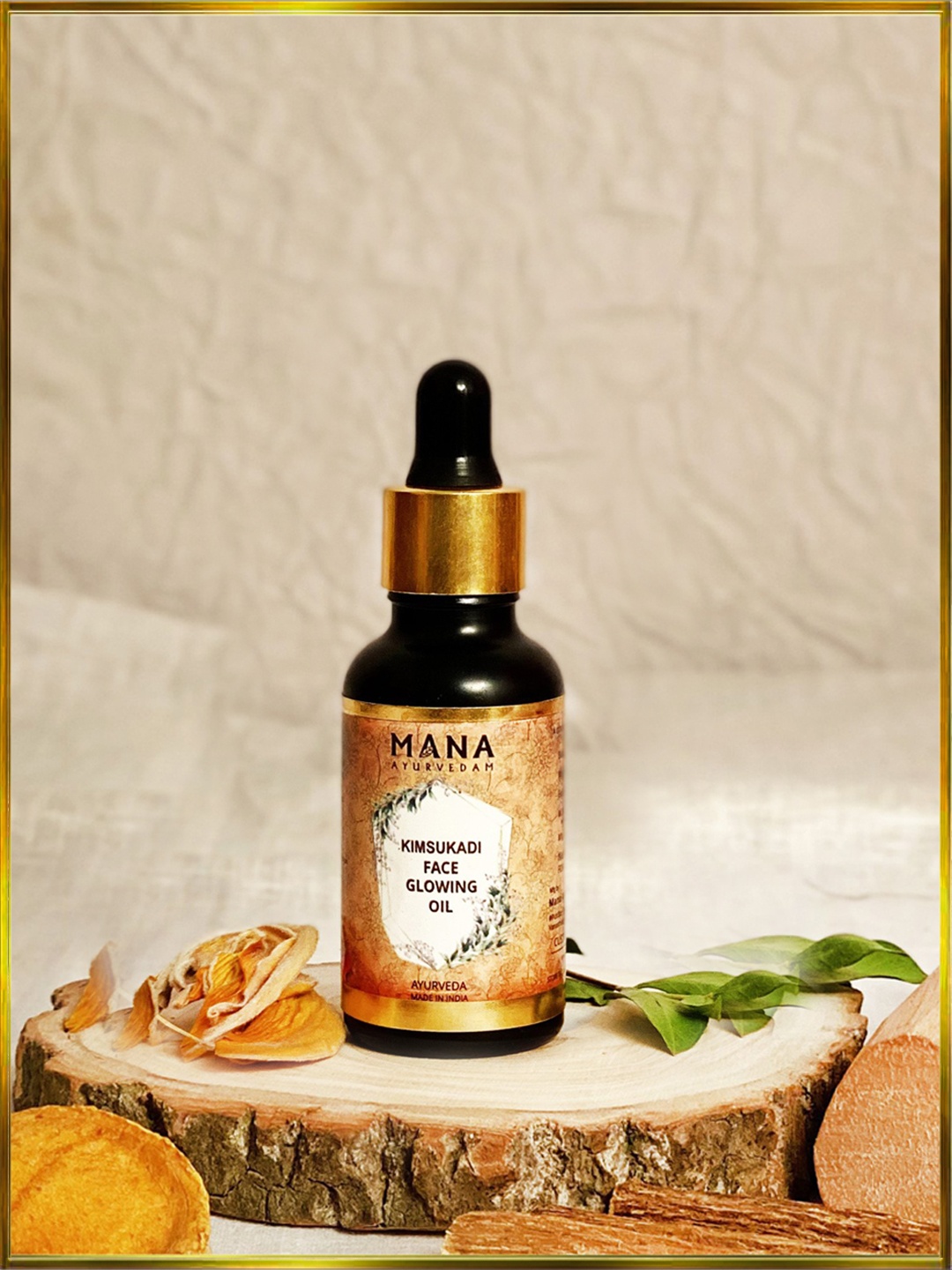 

MANA AYURVEDAM Yellow Kimsukadi Face Glowing Oil 30 Ml