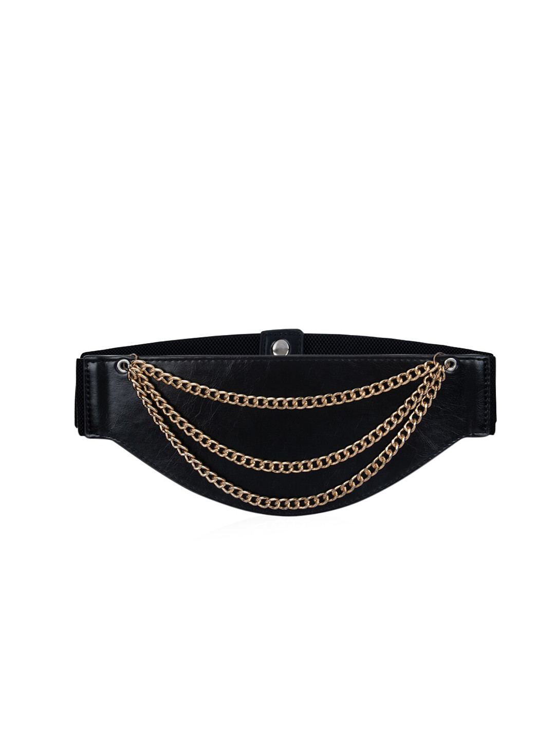 

Kazo Women Black Triple Chain Detail Belt