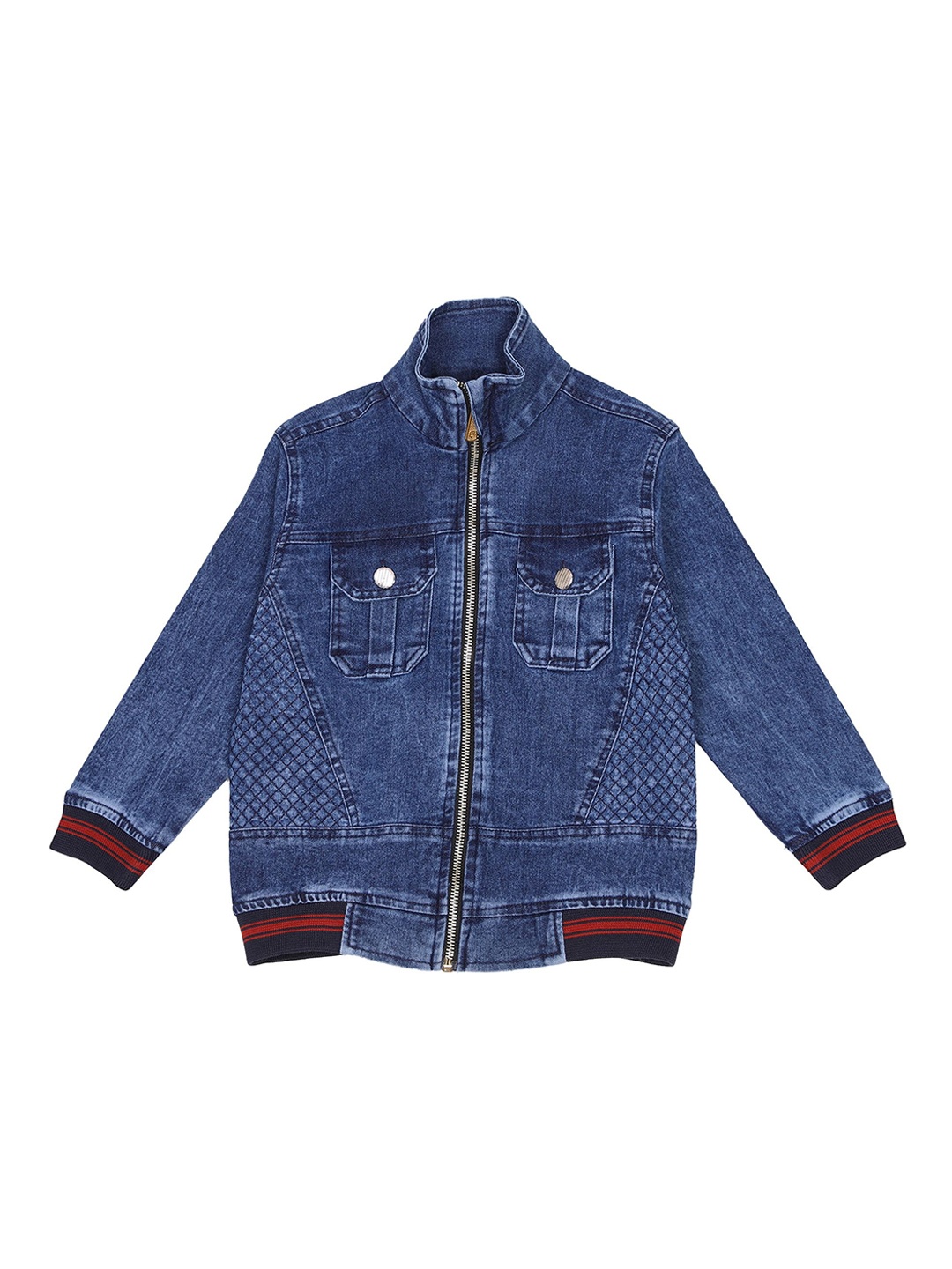 

CREMLIN CLOTHING Boys Blue Washed Denim Jacket