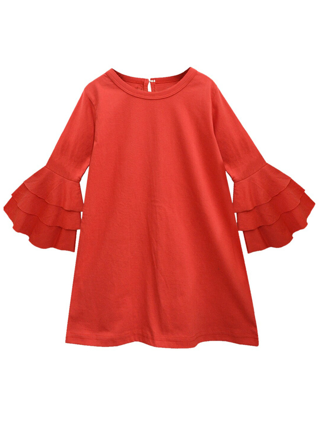 

A T U N Red A-Line Dress