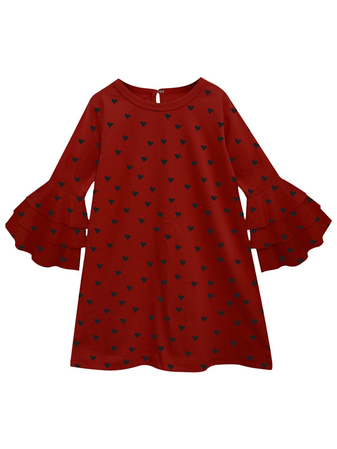 

A T U N Maroon A-Line Dress