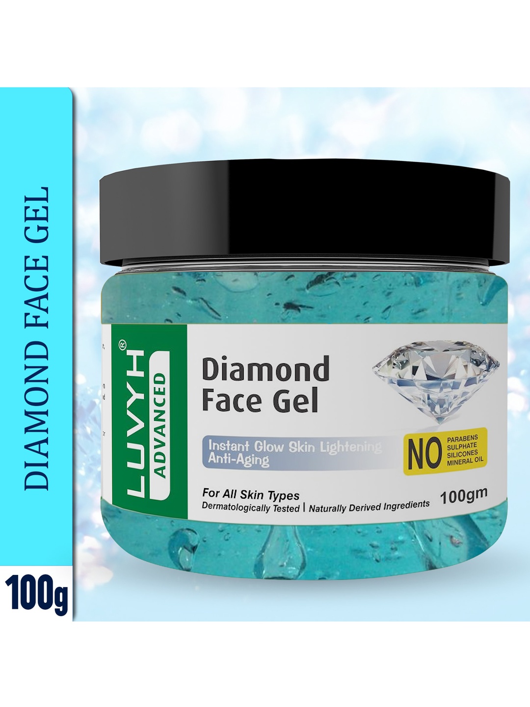 

LUVYH Diamond Face Gel 100g, Blue