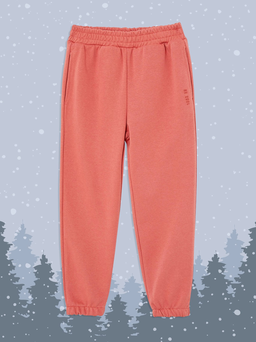 

DeFacto Girls Coral Orange Solid Joggers