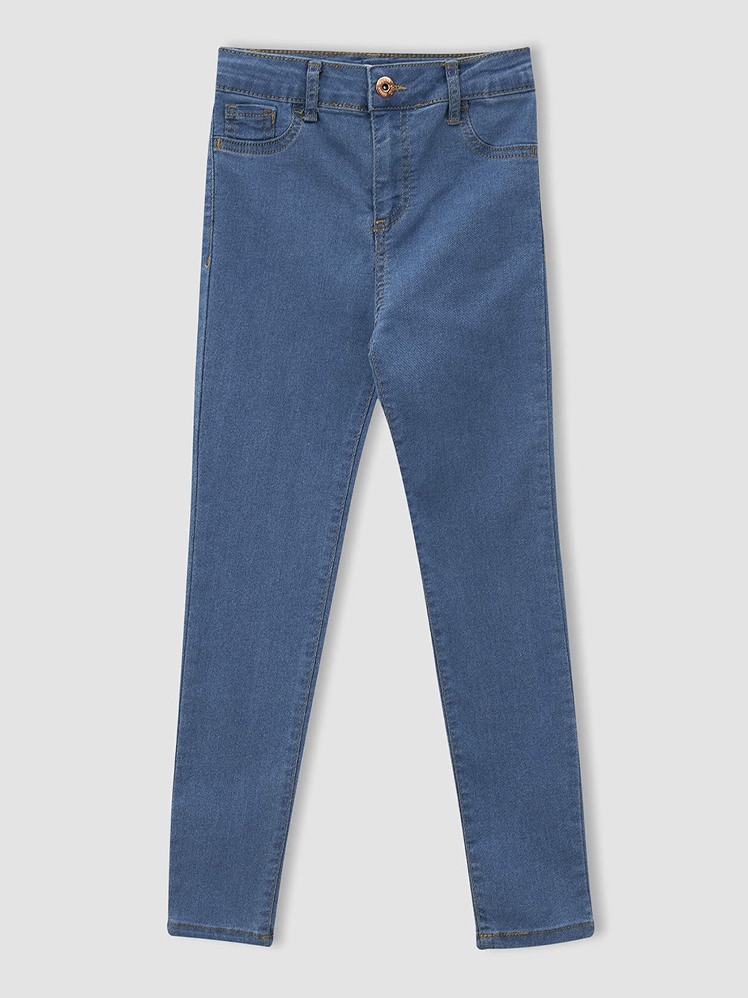 

DeFacto Girls Blue Solid Stretchable Jeans