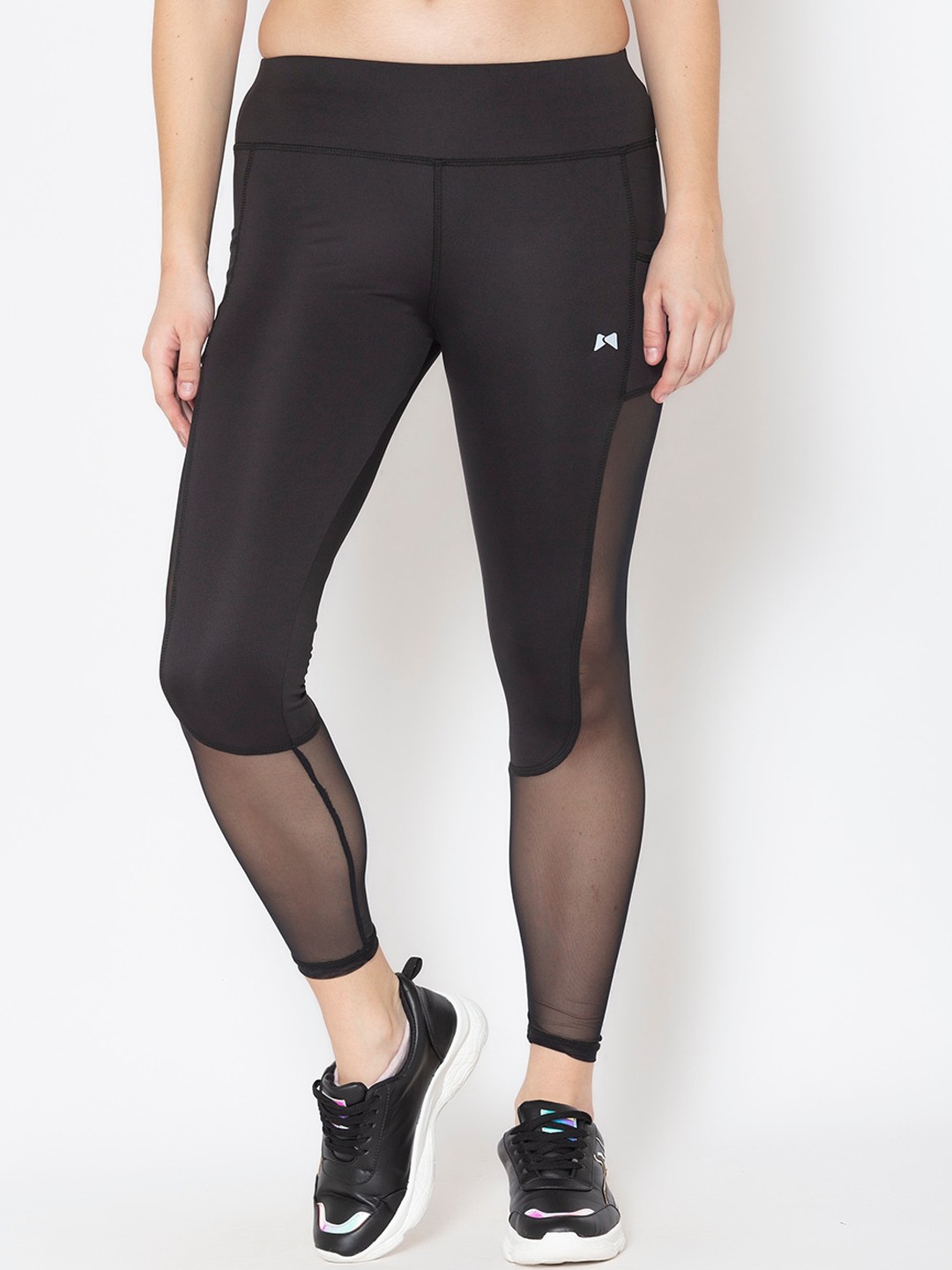 

MUSCLE TORQUE Women Black Solid Skinny-Fit Tights