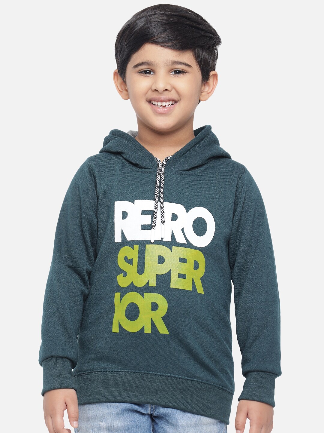 

Kotty Boys Green Printed Sweatshirt