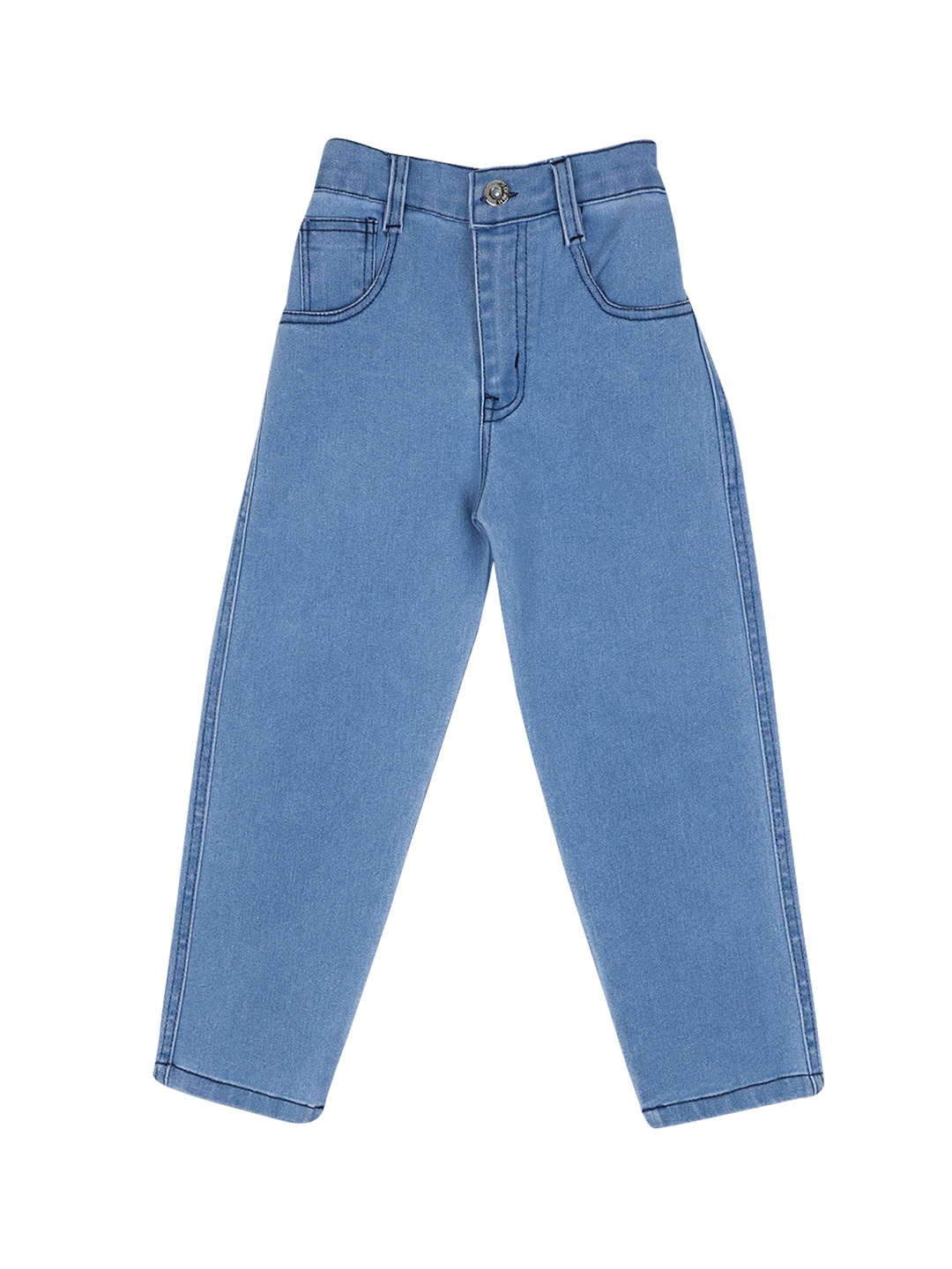 

CREMLIN CLOTHING Unisex Kids Blue Clean Look Jeans
