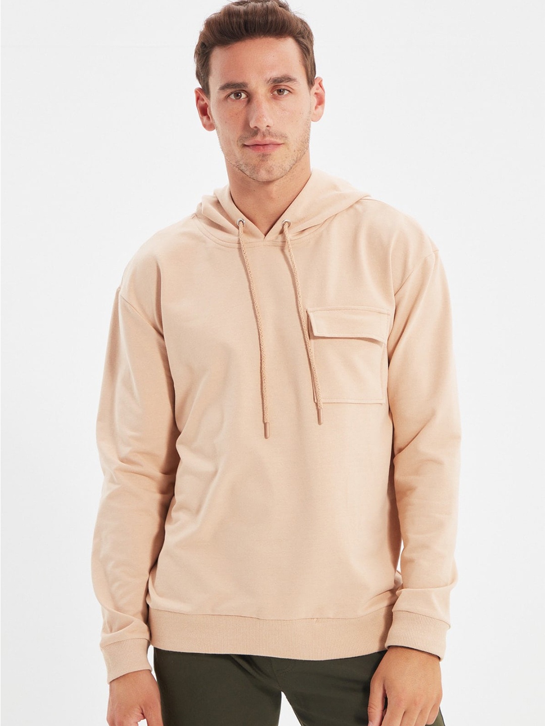 

Trendyol Men Beige Sweatshirt