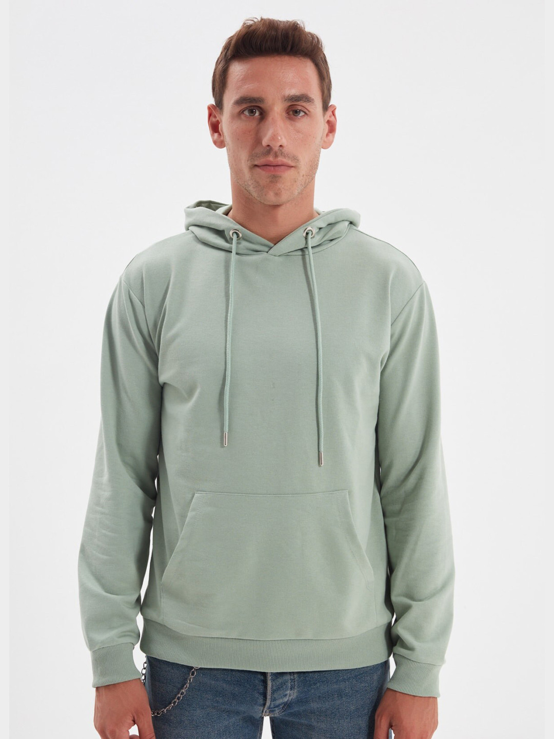 

Trendyol Men Green Sweatshirt