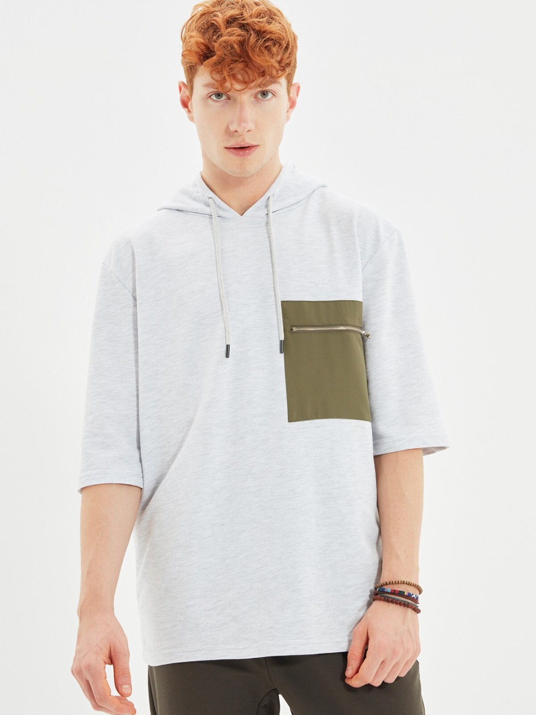 

Trendyol Men Grey Sweatshirt