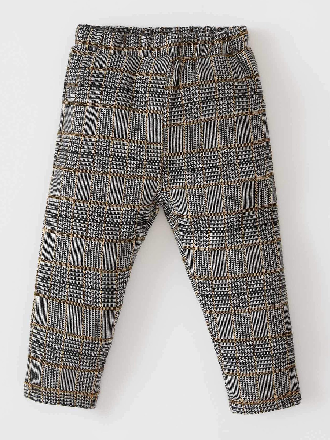 

DeFacto Girls Black & White Checked Trousers