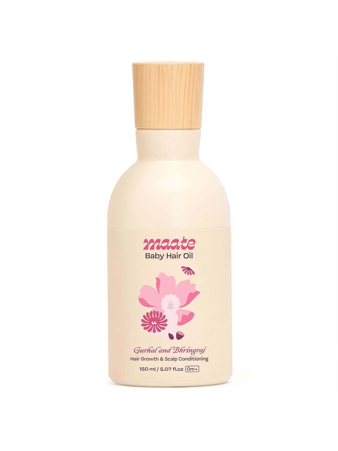 

MAATE Baby Hair Massage Oil for Hair Growth from Gurhal & Bhrigraj - 150 ml, Beige