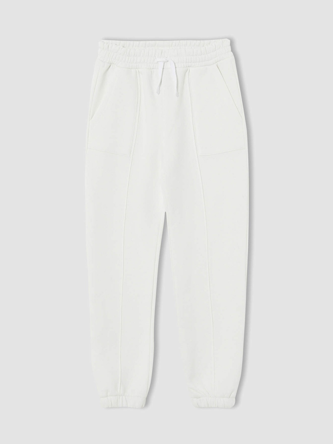 

DeFacto Girls White Solid Joggers