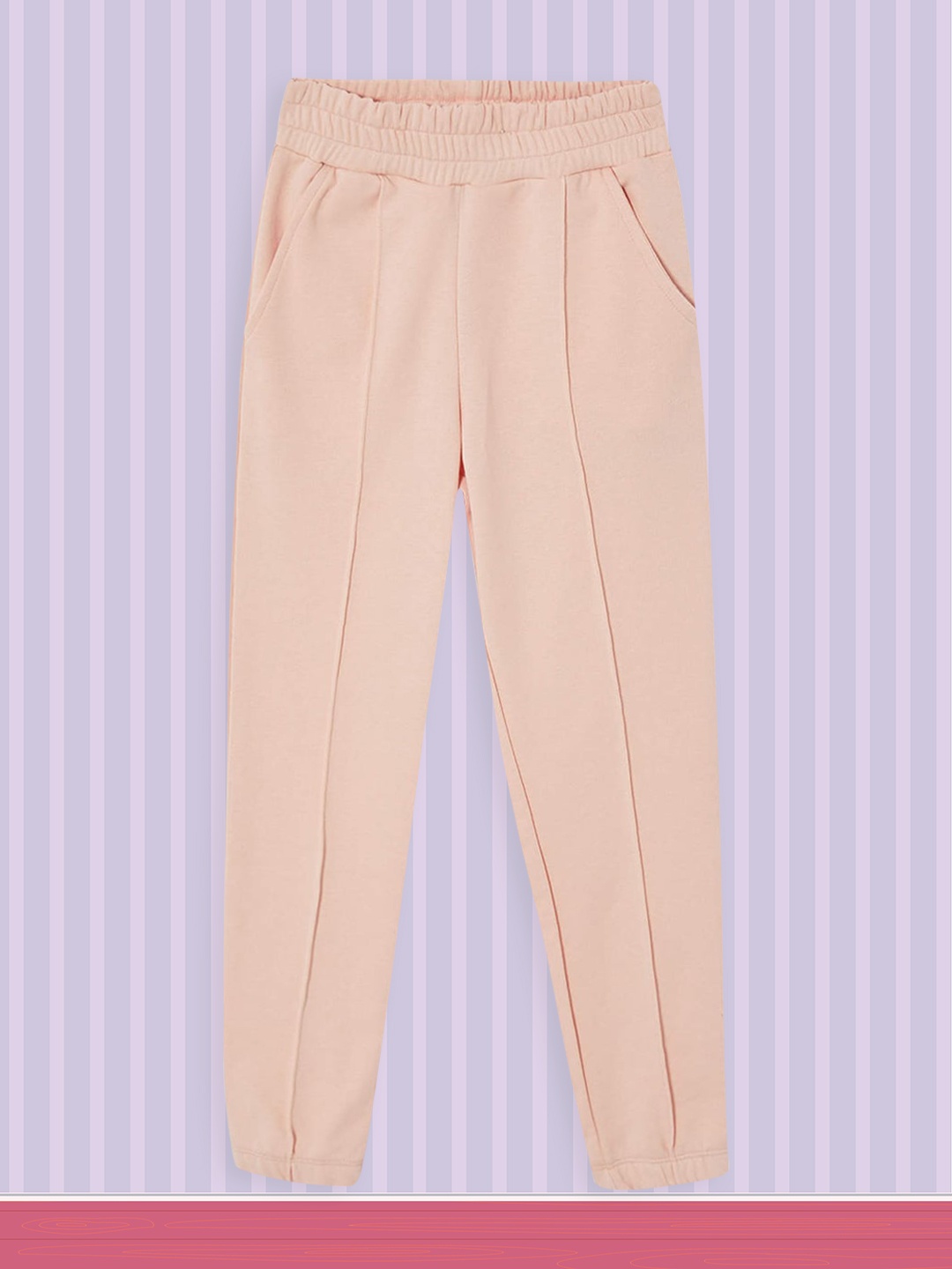 

DeFacto Girls Pink Solid Joggers