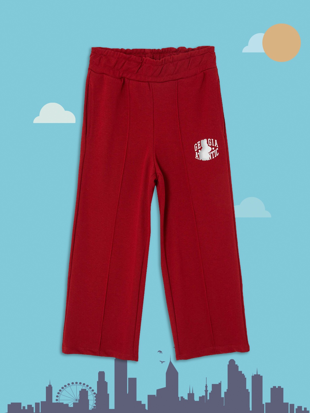 

DeFacto Girls Maroon Solid Track Pants