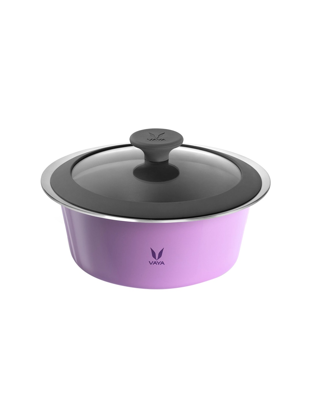 

Vaya Purple Solid Stainless Steel Haute Case Serving Dish