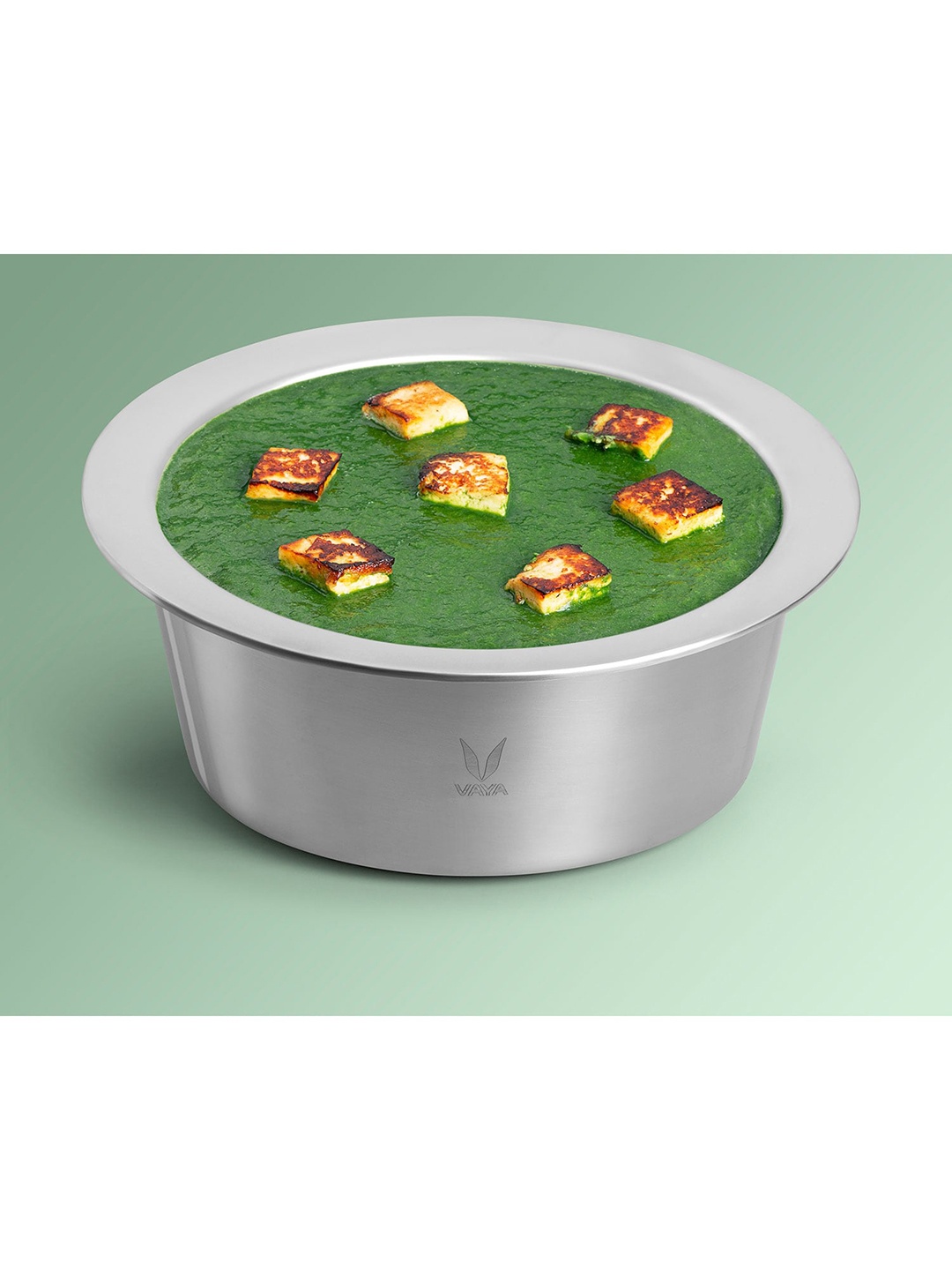 

Vaya Silver-Toned Stainless Steel Casserole