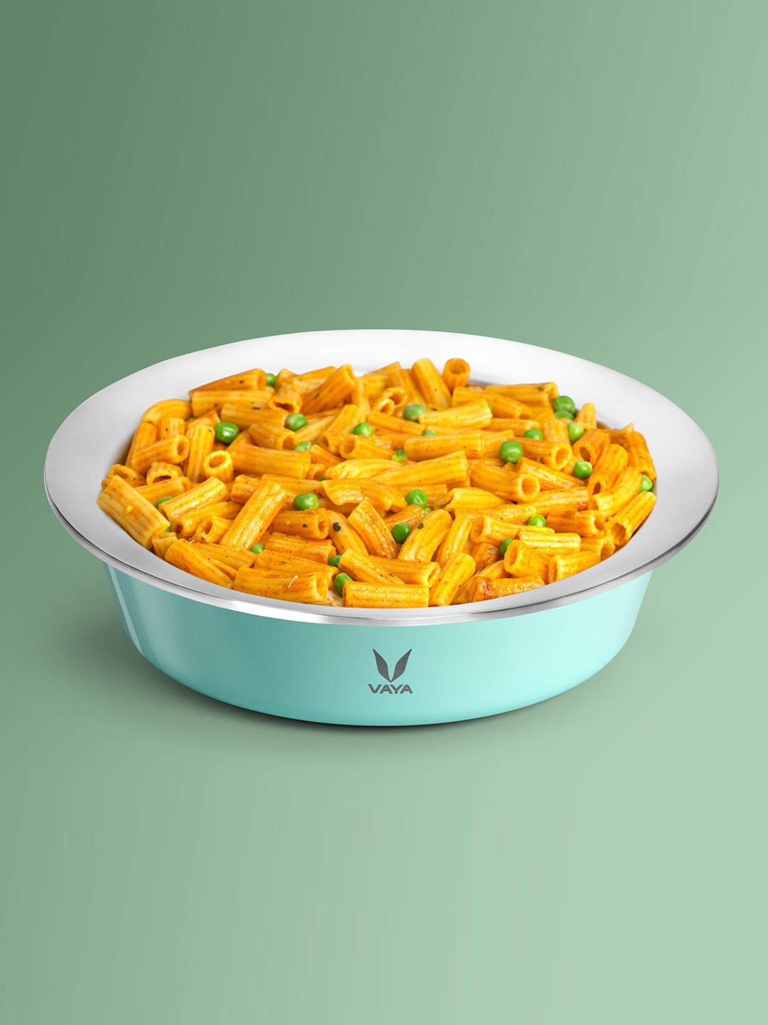 

Vaya Unisex Teal Blue & Black Solid Casserole 1100 ML