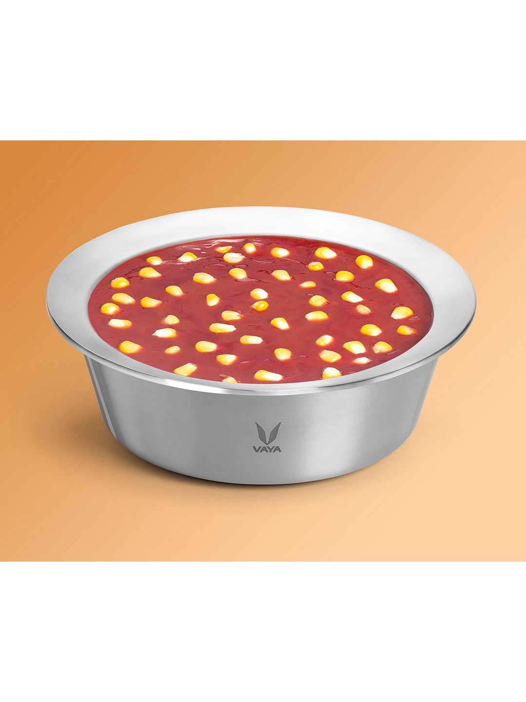 

Vaya Silver-Toned Stainless Steel Hautecase Casserole with Stack Lid 1500ml