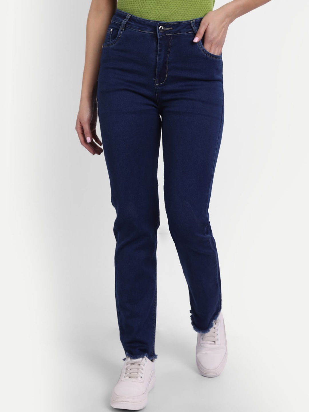 

BROADSTAR Women Blue Jean Skinny Fit High-Rise Stretchable Jeans