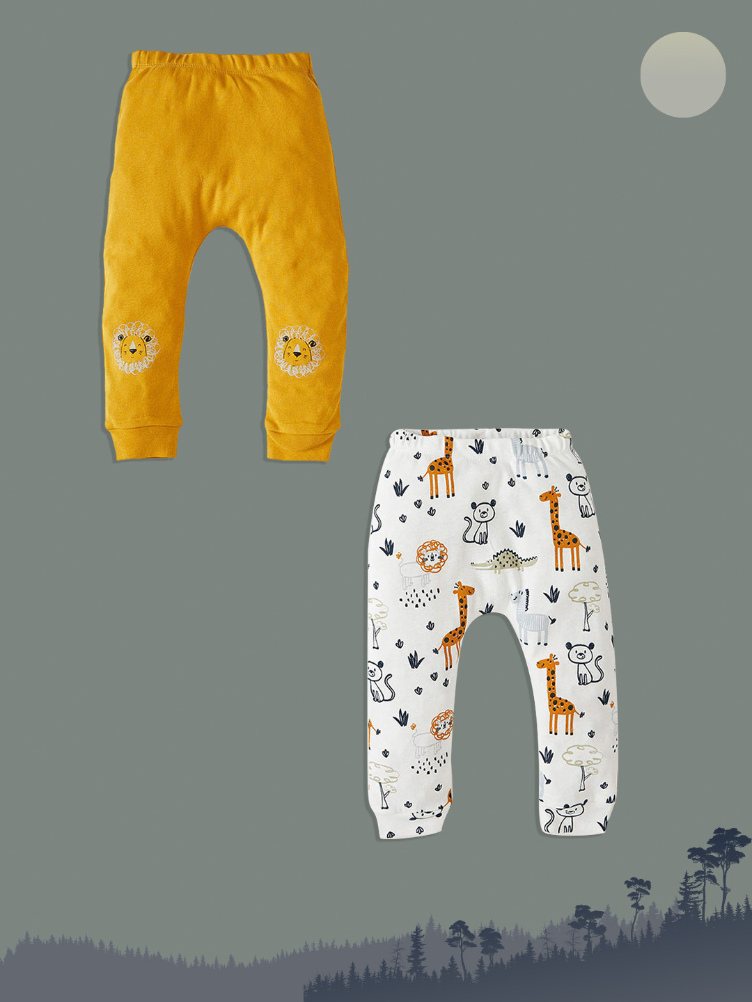 

DeFacto Infant Boys Pack of 2 Cotton Joggers, Mustard
