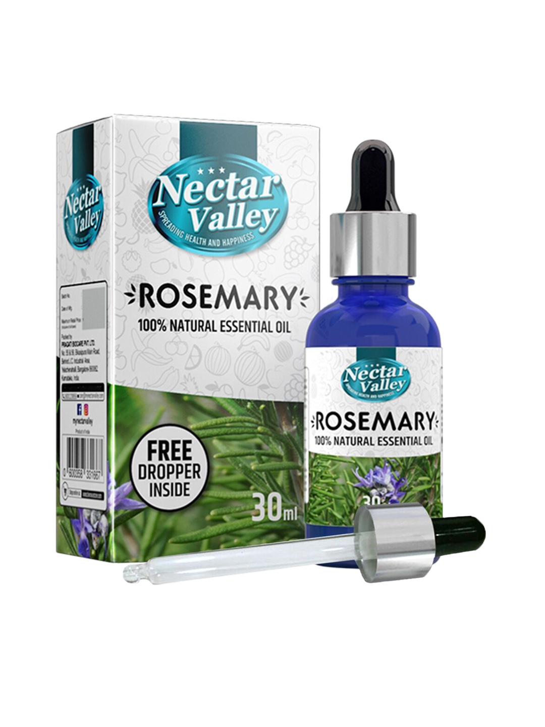 

Nectar Valley Rosemary Essential Oil For Scent/Diffuser 30ml, Multi
