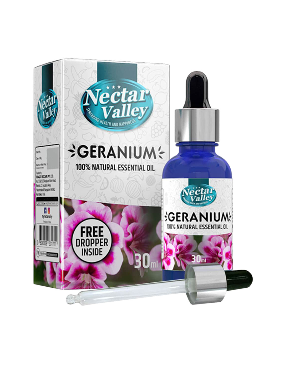 

Nectar Valley Nectar Valley Geranium Essential Oil 30 ml, Transparent