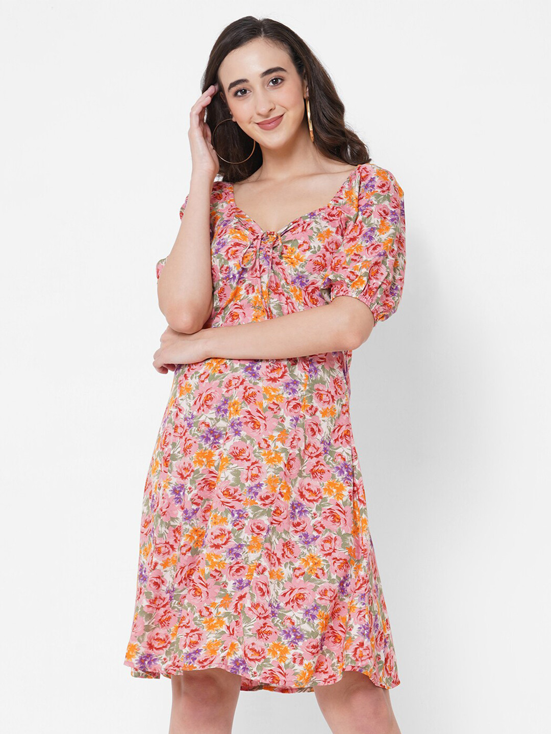 

PAPA BRANDS Multicoloured Floral Dress, Multi