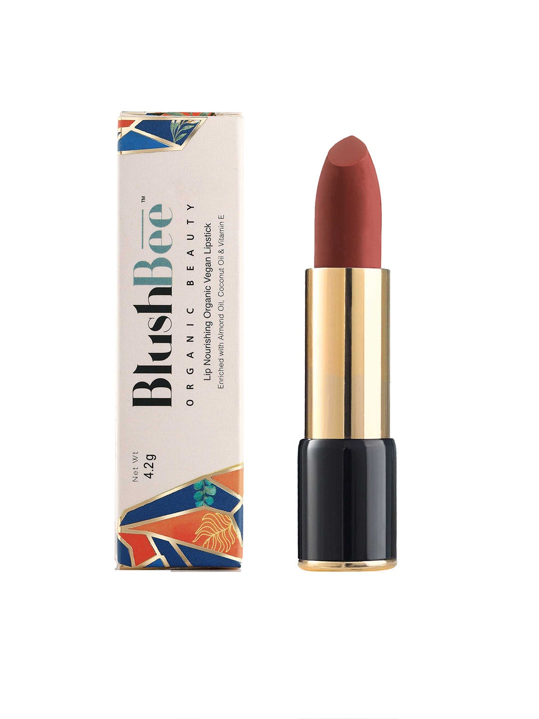 

BlushBee Beauty Brown Lip Nourishing Organic Vegan Natural Matte Lipstick- Nude Neutral