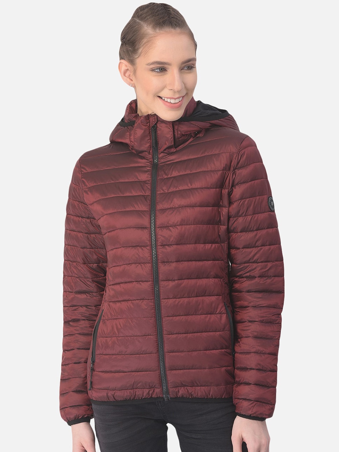

Woods Women Burgundy Puffer Jacket