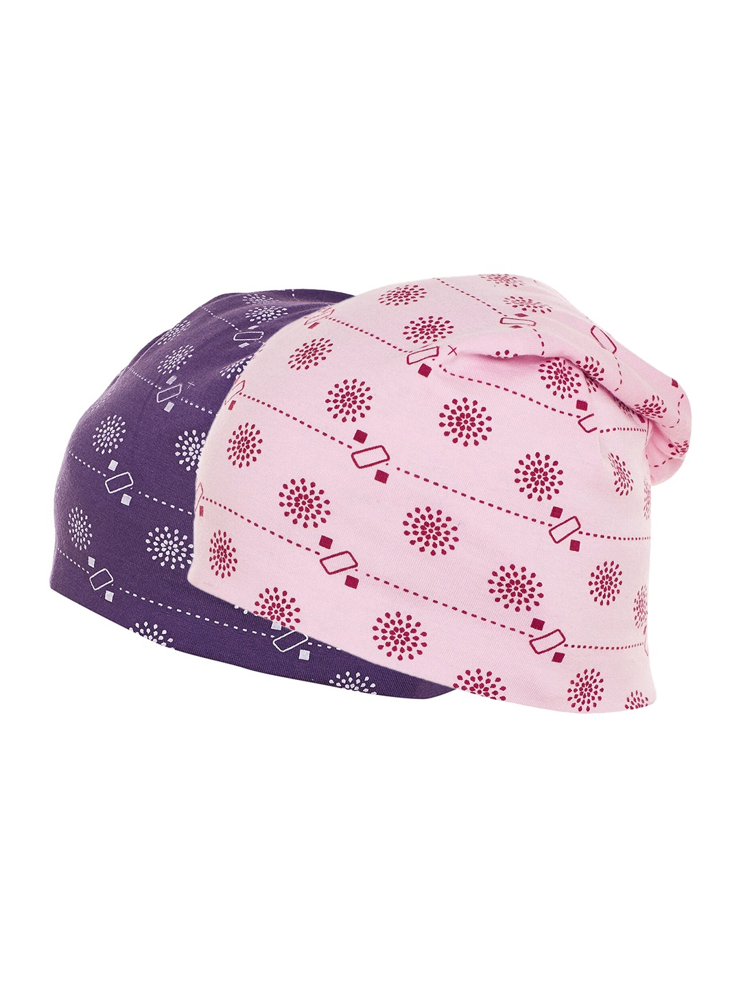 

VIMAL JONNEY Women Pink & Violet Printed Beanie