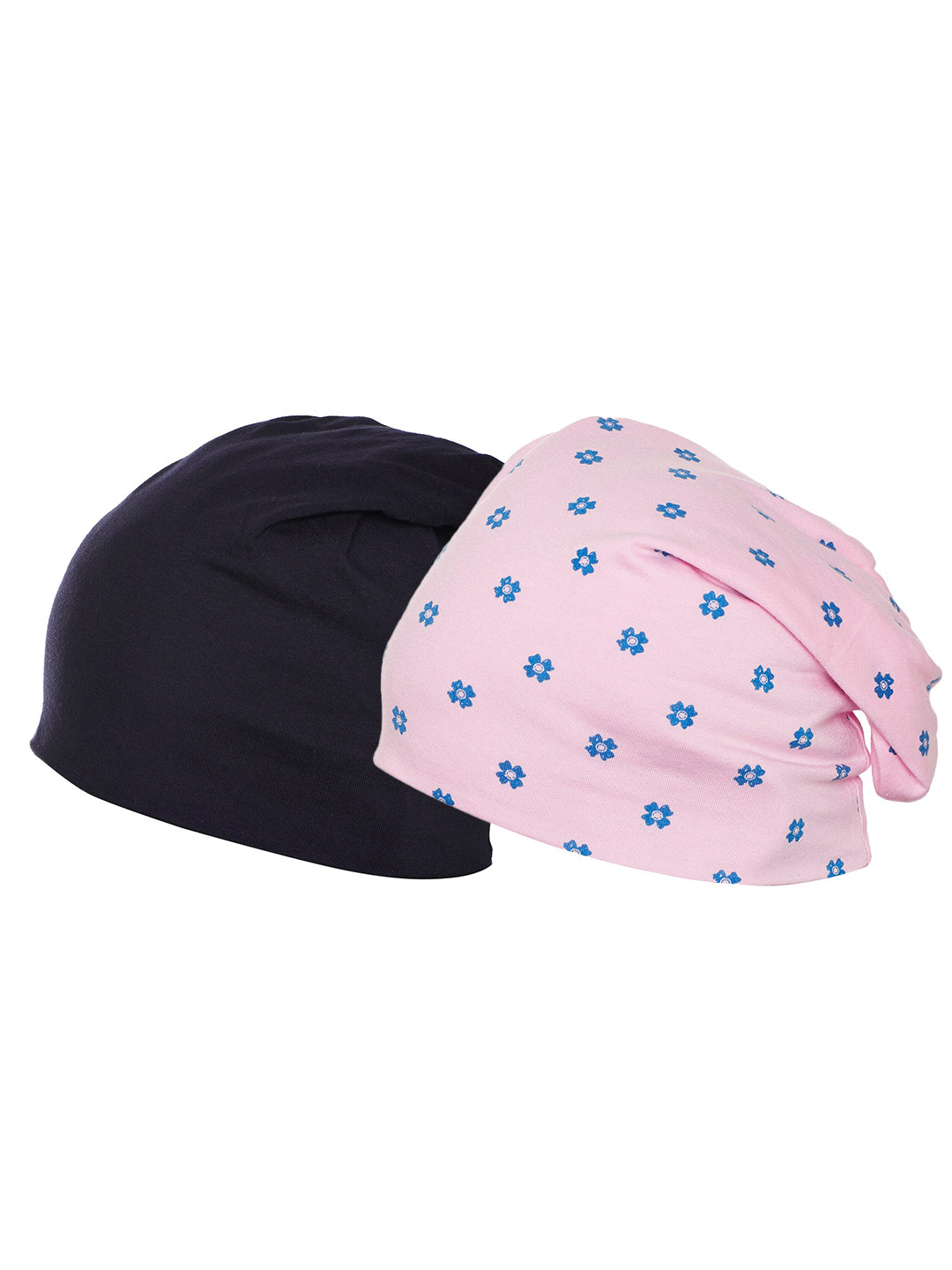 

VIMAL JONNEY Women Pack of 2 Pink & Black Printed Beanie
