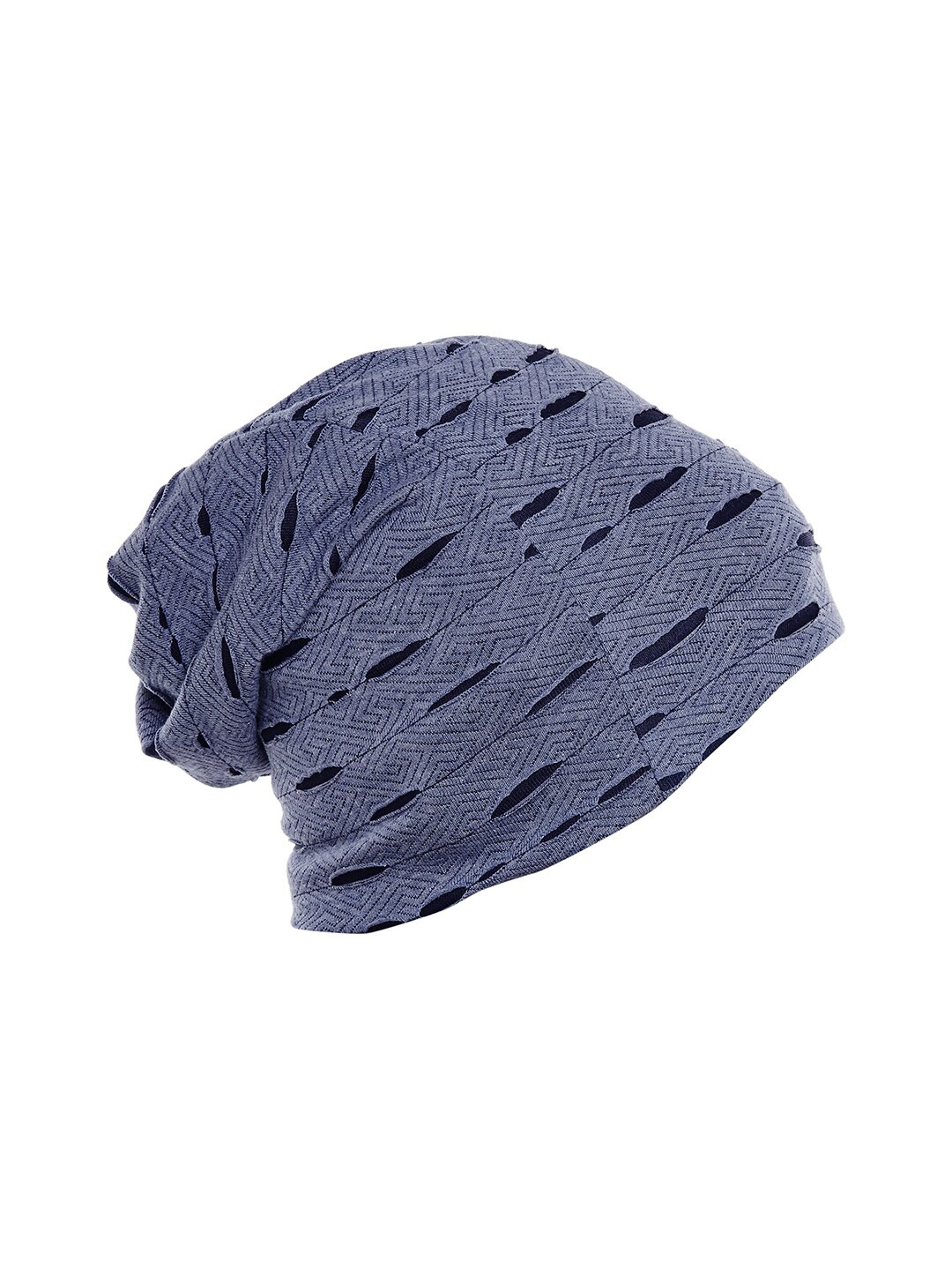 

VIMAL JONNEY Unisex Navy Blue Printed Beanie